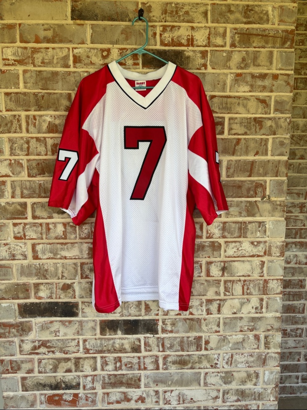 Darby Sport Red White Arizona Cardinals Leinart Number 7 Men’s Football Jersey